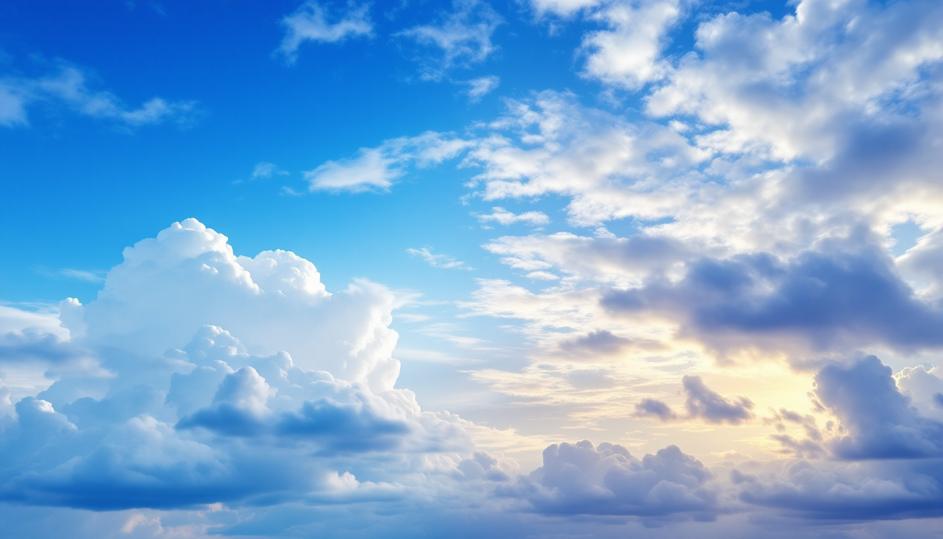 AI 사진 편집 기능으로 밋밋한 하늘을 파란 하늘로 교체하는 장면