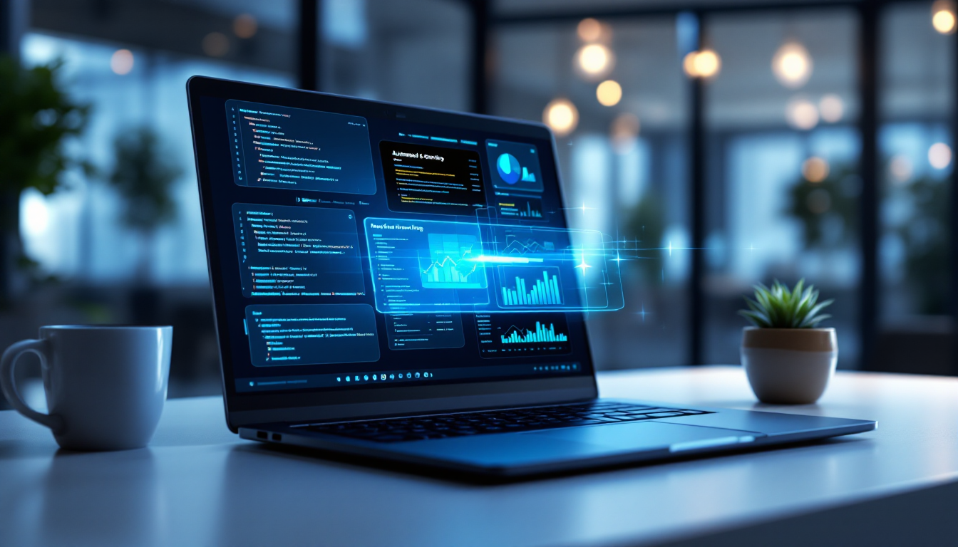 클로드 AI의 멀티스텝 작업 자동화 기능을 상징적으로 보여주는 이미지