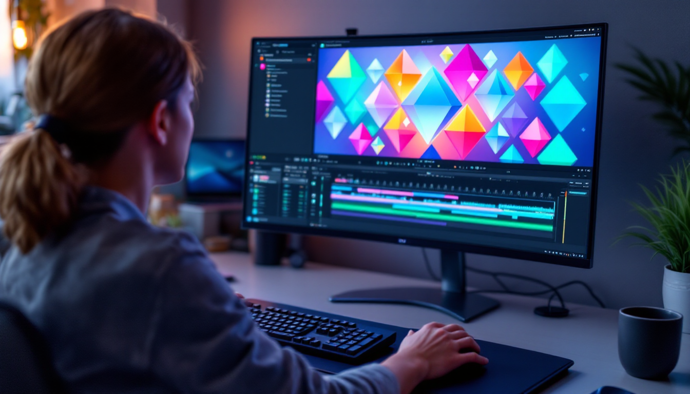 CapCut 편집 기능 키프레임 애니메이션을 편집하는 전문가 모습의 컴퓨터 화면