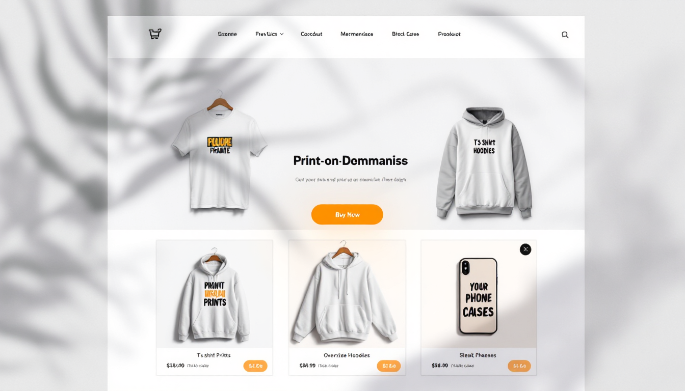 온라인 스토어에 등록된 POD 상품 목록