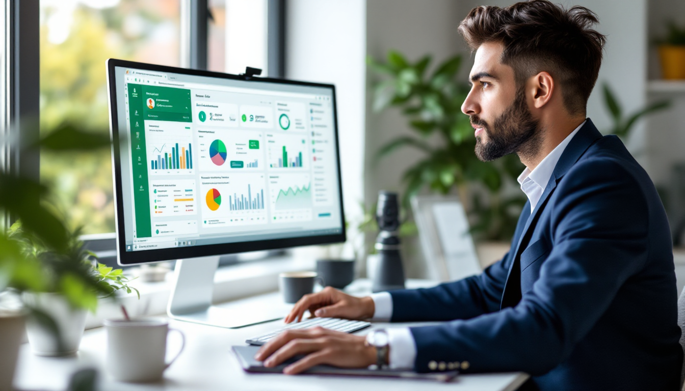 Microsoft Copilot이 탑재된 엑셀에서 데이터 분석과 시각화를 수행하는 모습