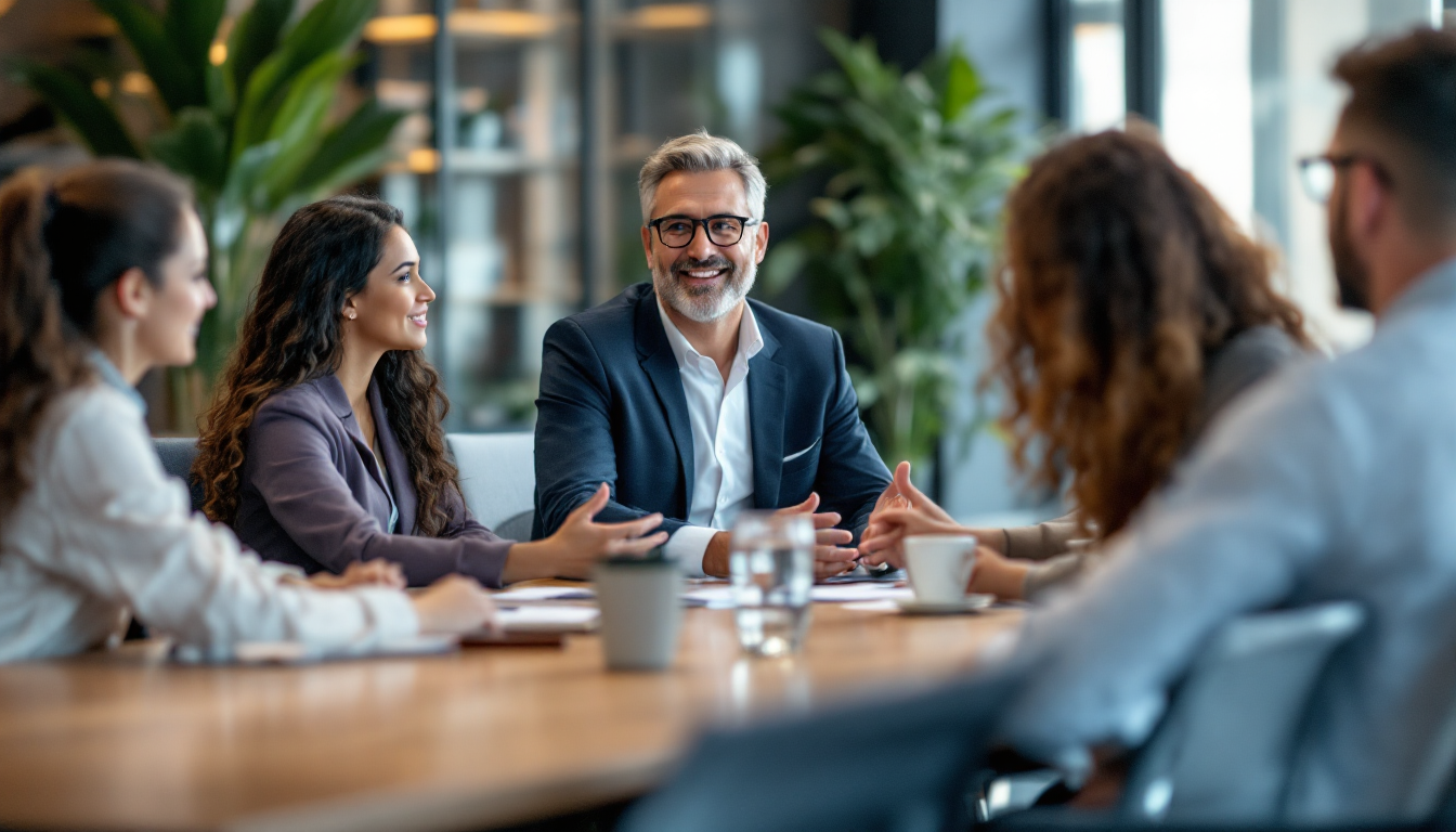 AI가 회의 핵심 결정사항과 액션 아이템을 자동으로 추출하는 장면