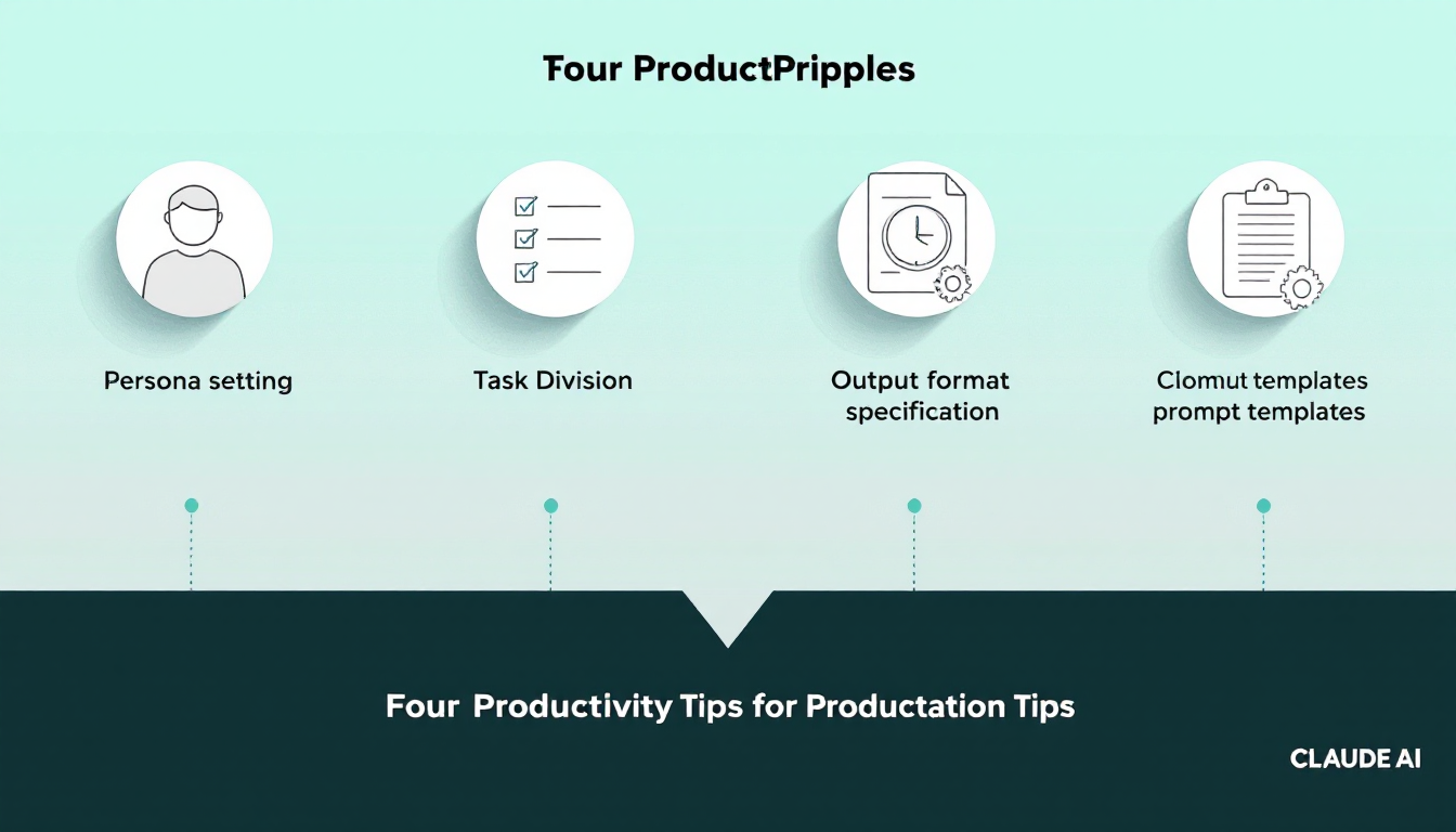 클로드 AI 생산성을 200% 향상시키는 핵심 팁 인포그래픽