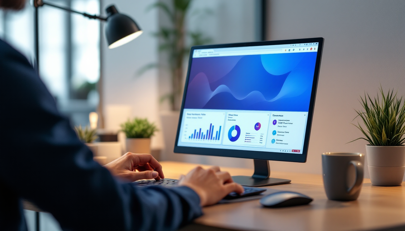 워드 문서와 엑셀 데이터가 연동된 Microsoft Copilot AI 기능을 활용한 파워포인트 화면