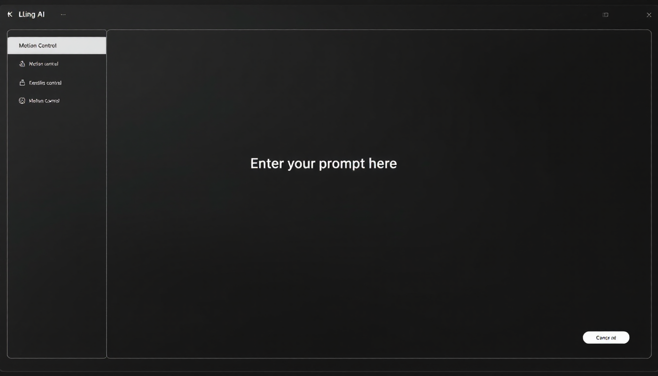 Kling AI 사용법을 익히기 위한 메인 대시보드와 좌측 메뉴가 보이는 사용자 인터페이스 화면