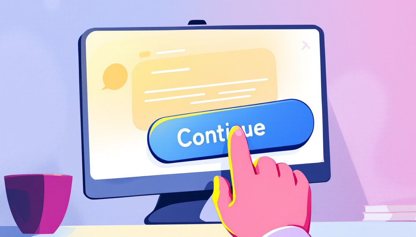 ChatGPT 글 끊김 현상 발생 시 계속 생성 버튼을 눌러 해결하는 모습