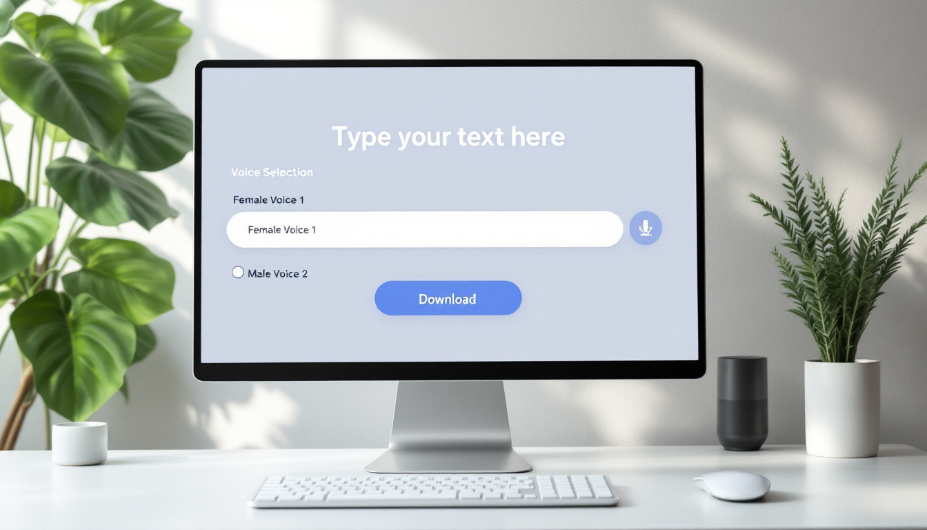 사용 편의성이 뛰어난 AI 음성 서비스의 직관적 UI 화면 이미지