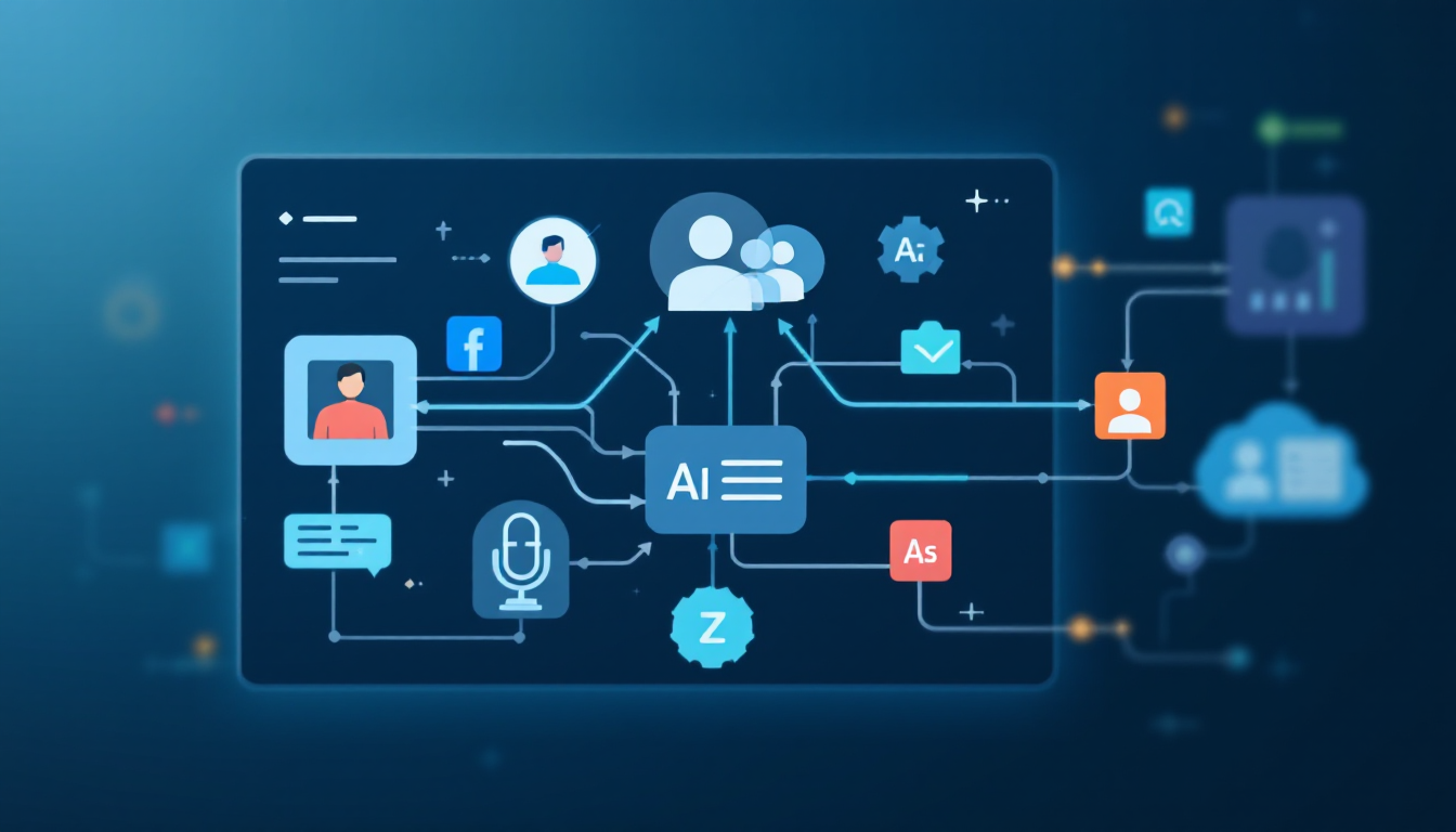 Zapier를 통해 AI 회의록과 업무 관리 툴이 자동 연동되는 개념도