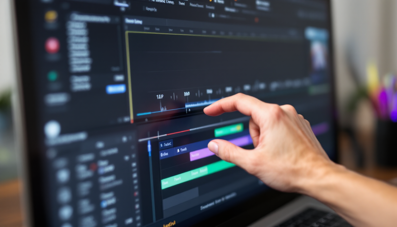 Lypsync Studio 사용법 2단계 - 타임라인에서 립싱크 구간 조절