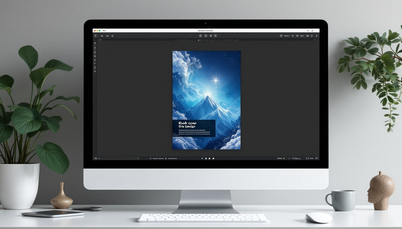 Canva 프로그램을 활용한 ChatGPT 전자책 표지 디자인 작업 화면