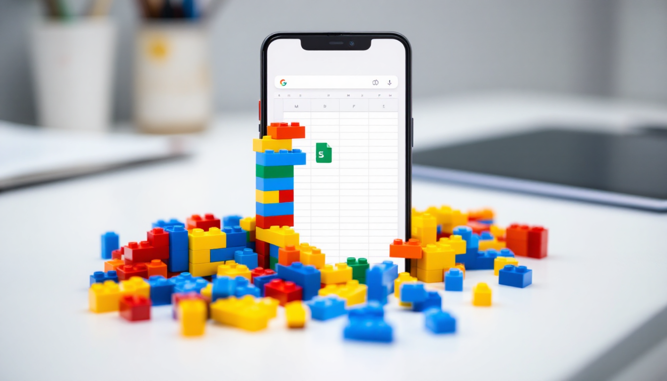 레고 블록처럼 조립되어 스마트폰 앱으로 만들어지는 노코드 개발 도구 Glide의 개념