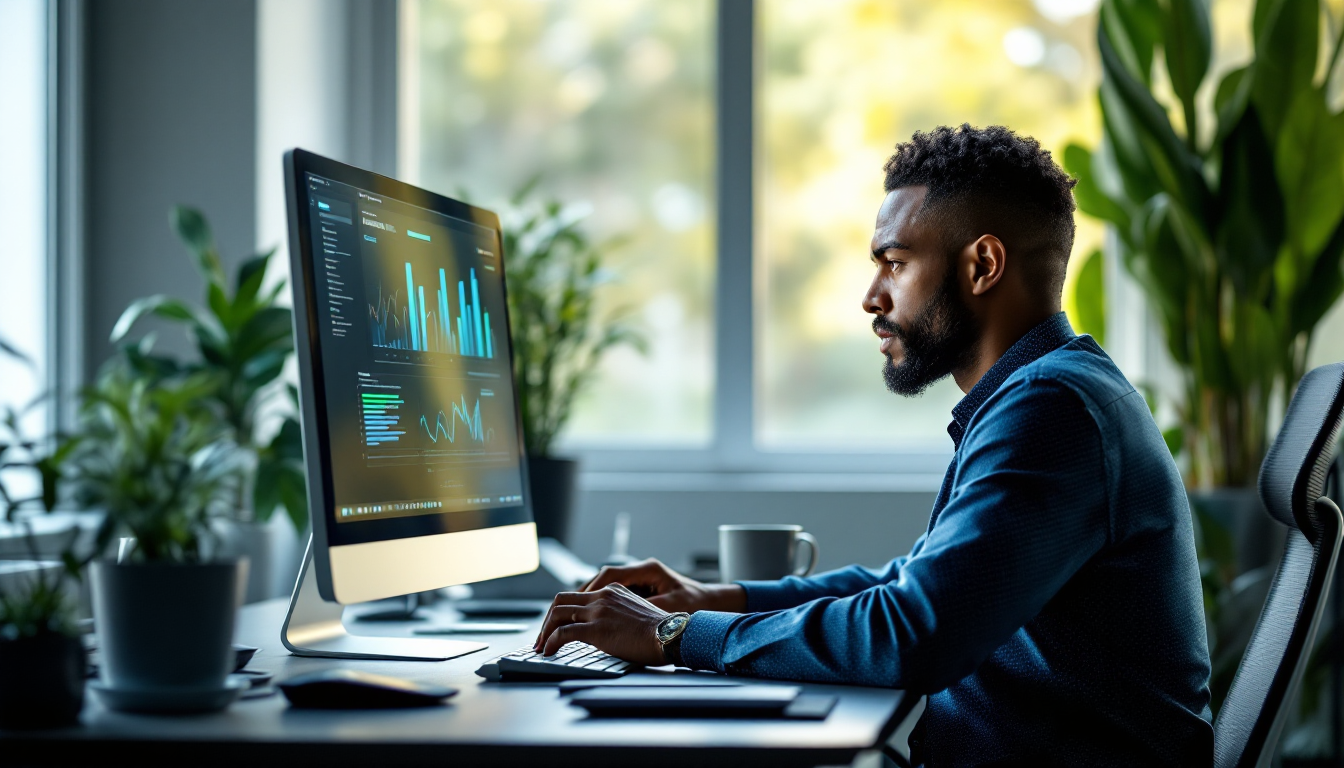 클로드 AI 유료 버전 Pro를 사용하여 업무 효율성을 극대화하는 전문가 모습