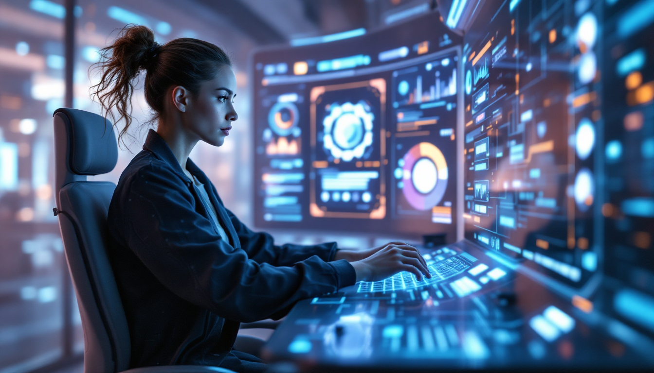 AI 이미지 세부 조정을 위해 CFG 스케일과 Seed 값을 조절하는 전문가의 모습과 부정 프롬프트 키워드를 보여주는 UI 화면