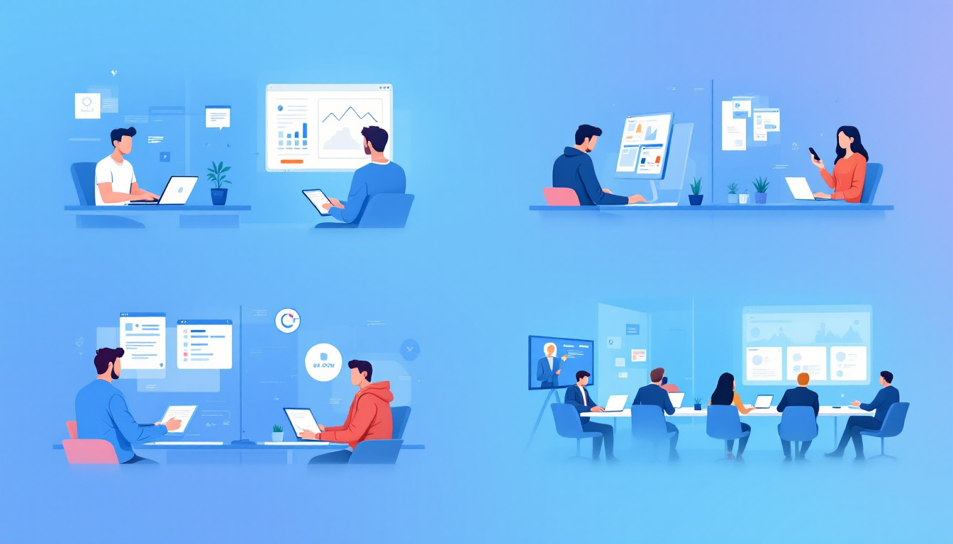 스타트업 종사자, 직장인/학생, 마케터/기획자, 기업 팀 등 사용자 상황별 AI PPT 툴 추천 대상 이미지