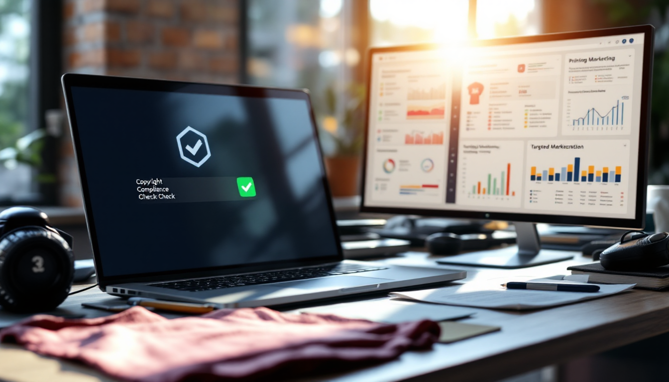 성공적인 AI 티셔츠 디자인 사업을 위한 저작권 확인, 인쇄 퀄리티 체크, 타겟 마케팅 전략