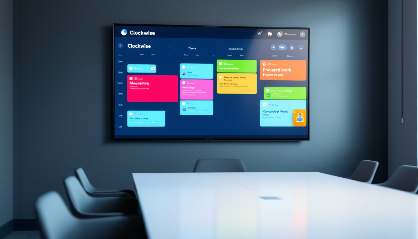 Clockwise 앱이 팀 일정 최적화를 돕는 디지털 대시보드